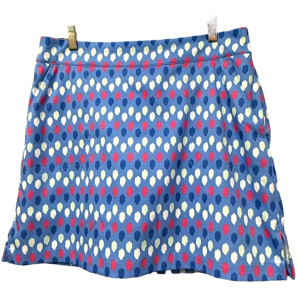 Vineyard Vines Golf Skirt Size 6 Skort Blue Stretch Whale Logo Tennis Sportswear